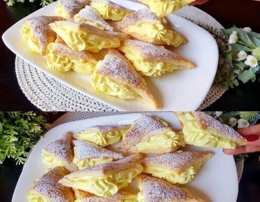 Frasiga smördegssnittar med mascarpone – jag gör dem hela tiden eftersom de är helt fantastiska